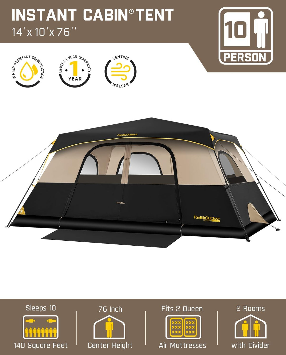 FanttikOutdoor Camping Telt Zeta C10 Pro