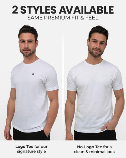 INTO THE AM Herre T-shirt Athletic Fit Rund Hals BASIC-TEES