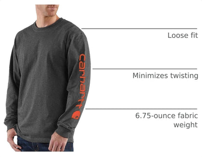 Carhartt Herre T-Shirt Dearborn Langærmet Logo K231