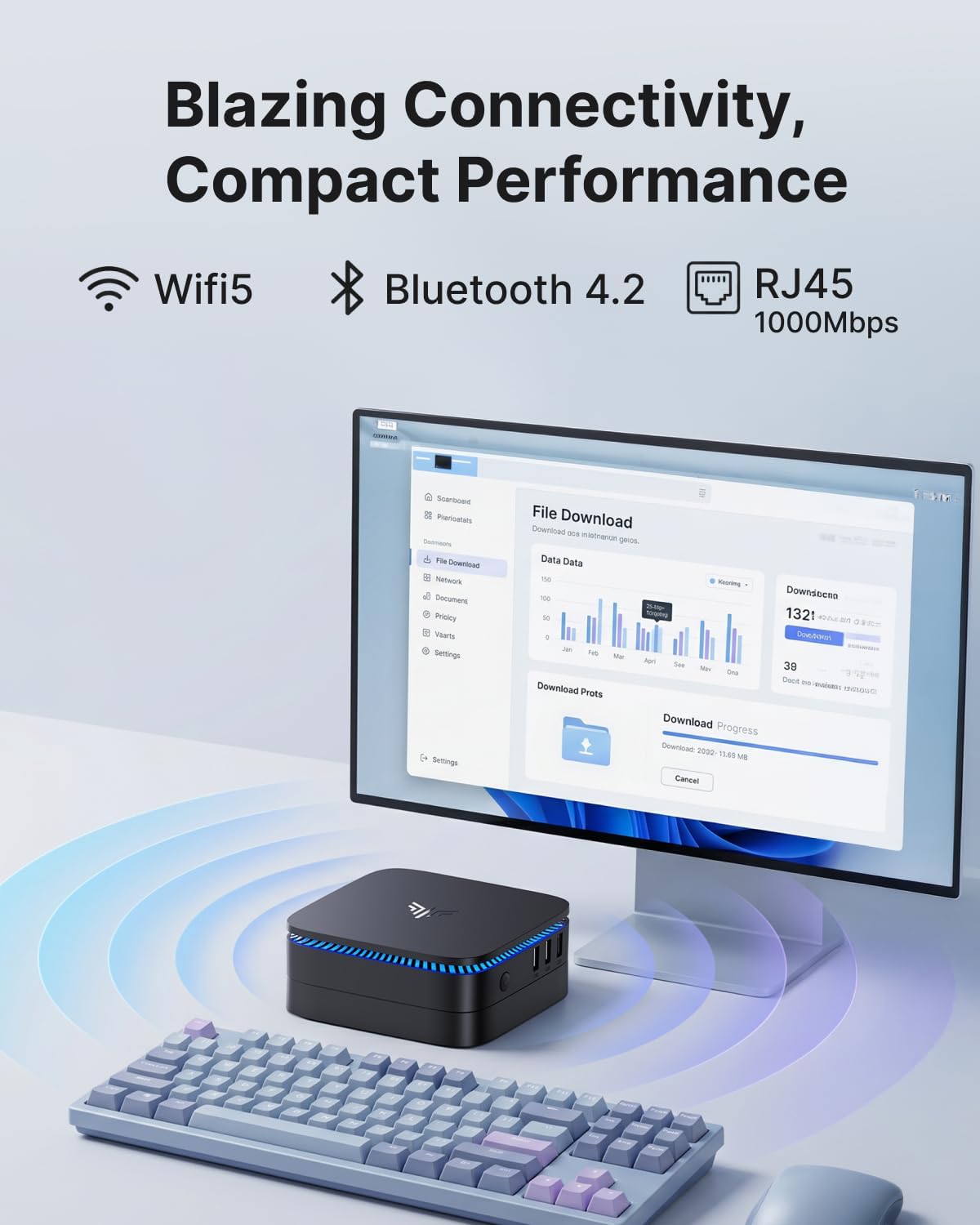KAMRUI AK1PLUS Mini PC Intel Celeron N5095