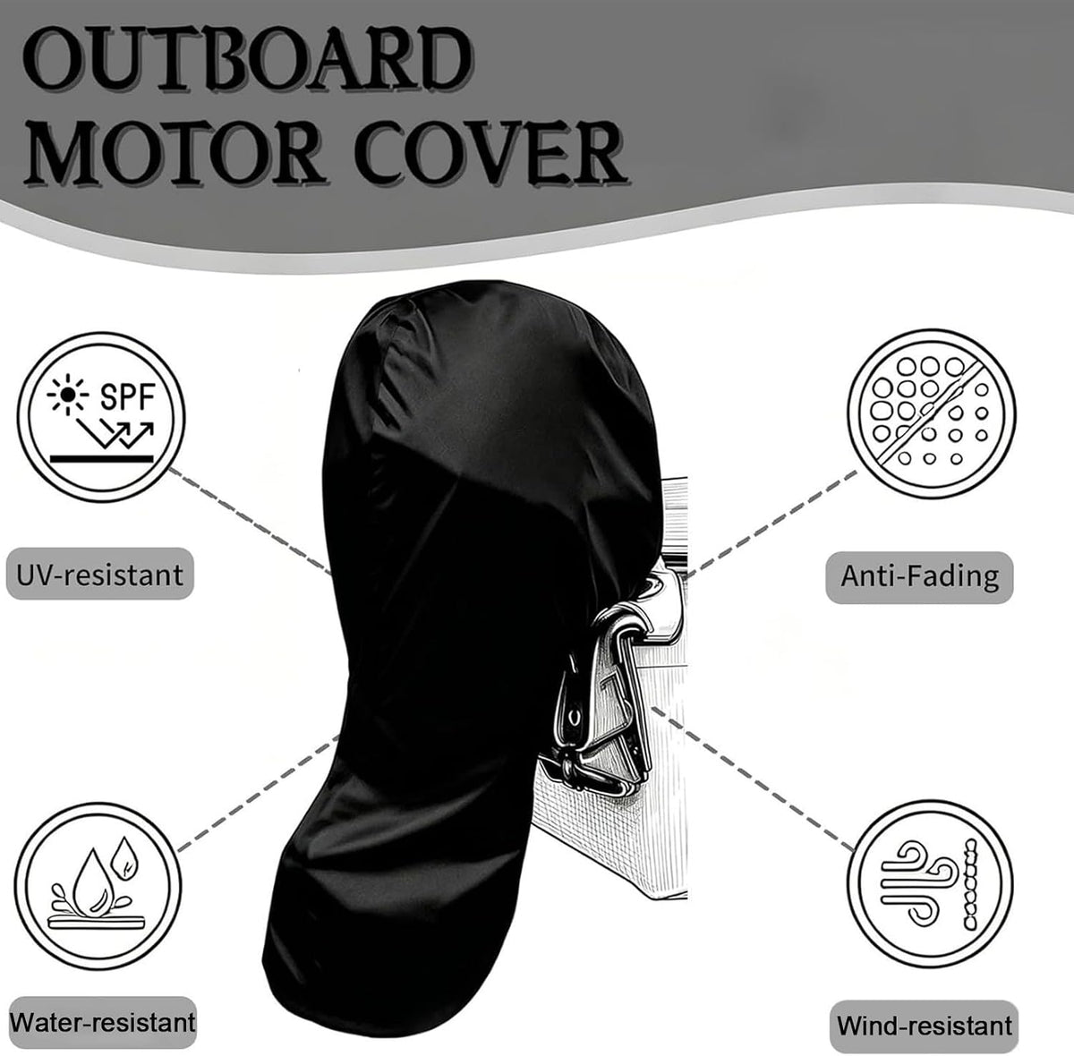 Bådmotor Cover til Yamaha F300 2021-2026