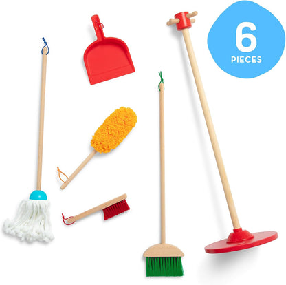 Melissa & Doug Dust Sweep Mop Rengøringssæt 6 Dele 96049