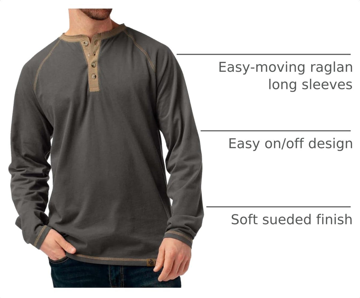 Legendary Whitetails Herre Henley Langærmet 6288