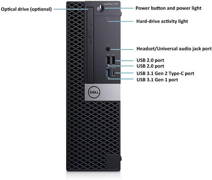 Dell OptiPlex 7070 SFF PC Intel Core i7-9700