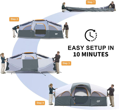 CAMPROS CP Camping Telt 8 Personer CP-140972