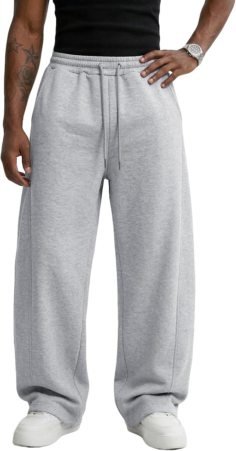 Wangdo Herre Joggingbukser Baggy Wide Leg