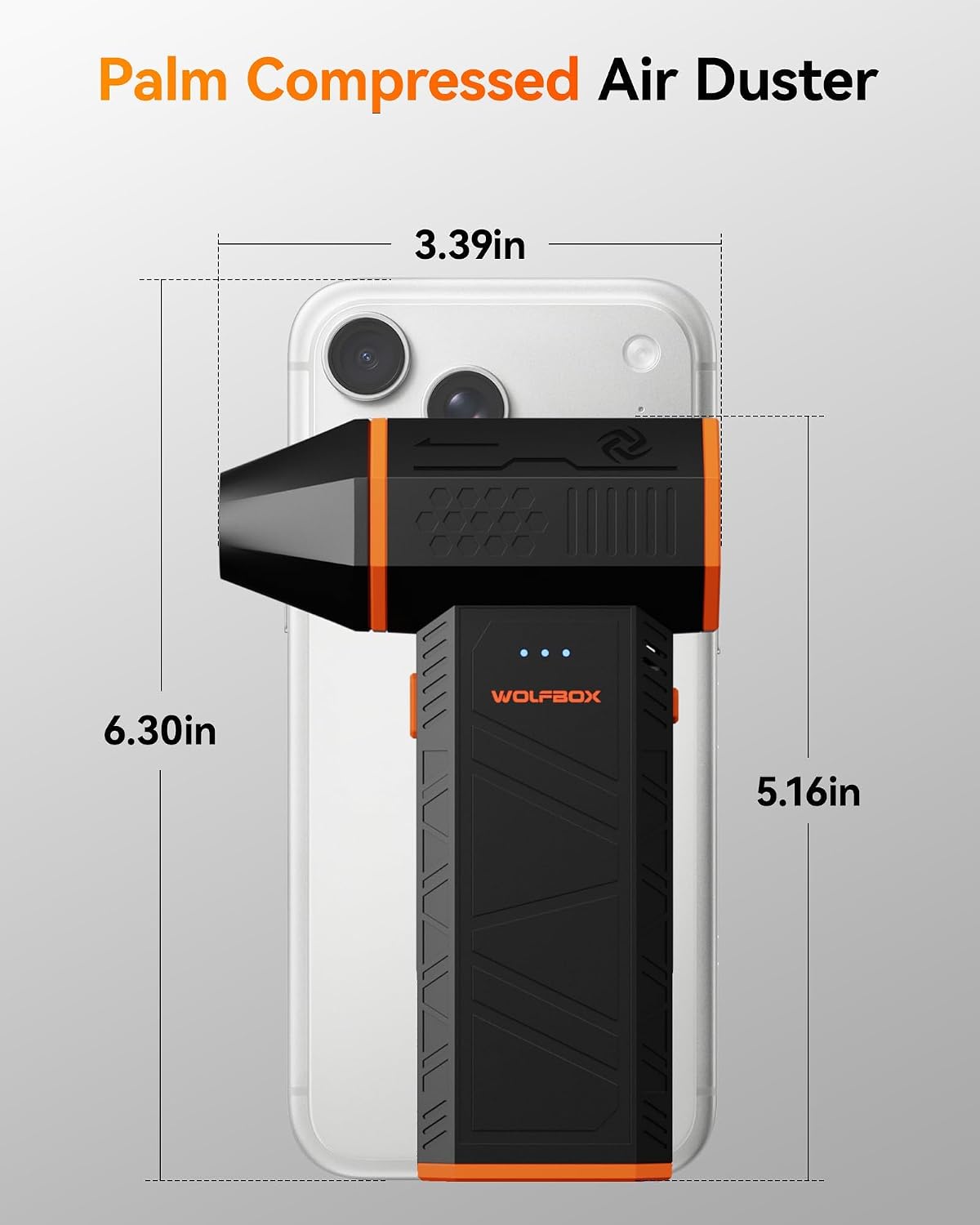 WOLFBOX MegaFlow 50 Trykluftstøver 110.000 RPM MF 50