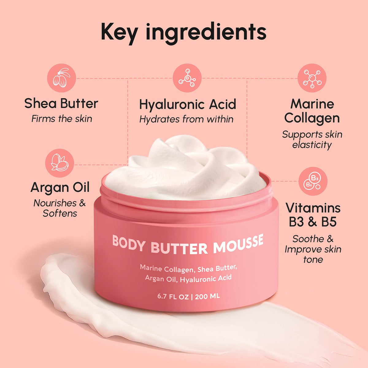 MAREE Shea Butter Body Butter Mousse Kropscreme 200ml