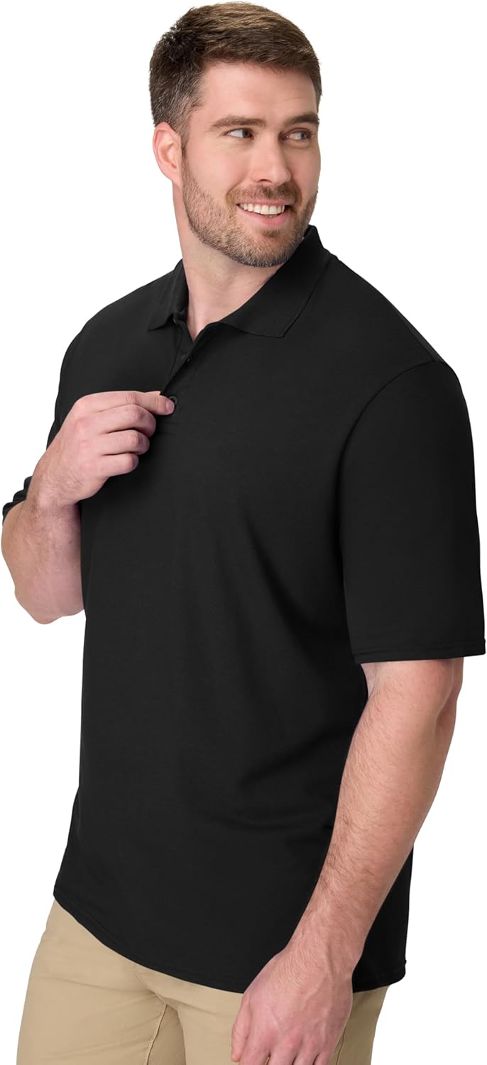Hanes X-Temp Herre Polo T-shirt O055P