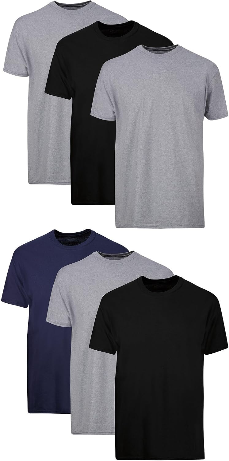 Hanes Herre Undertrøje Crew Neck Kortærmet 2135P6