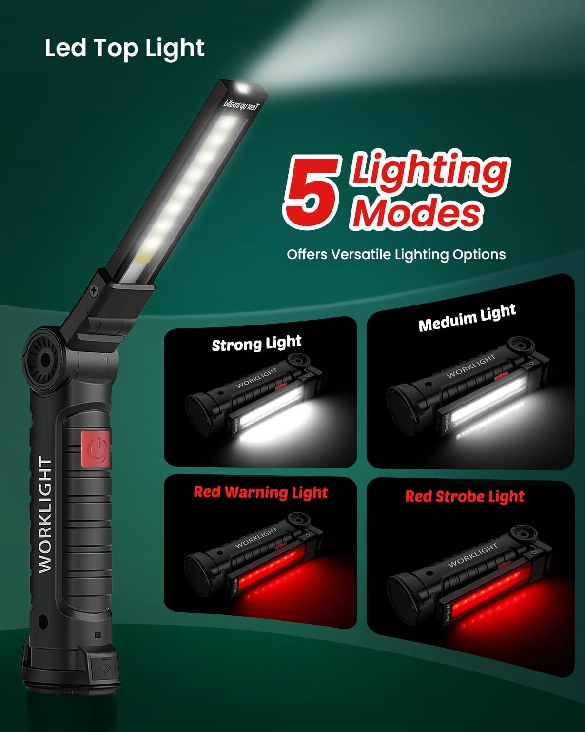 Coquimbo LED Arbejdslampe Genopladelig Magnetisk GZD-001