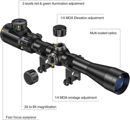 CVLIFE Kikkertsigte 3-9x40mm 1-inch Tube