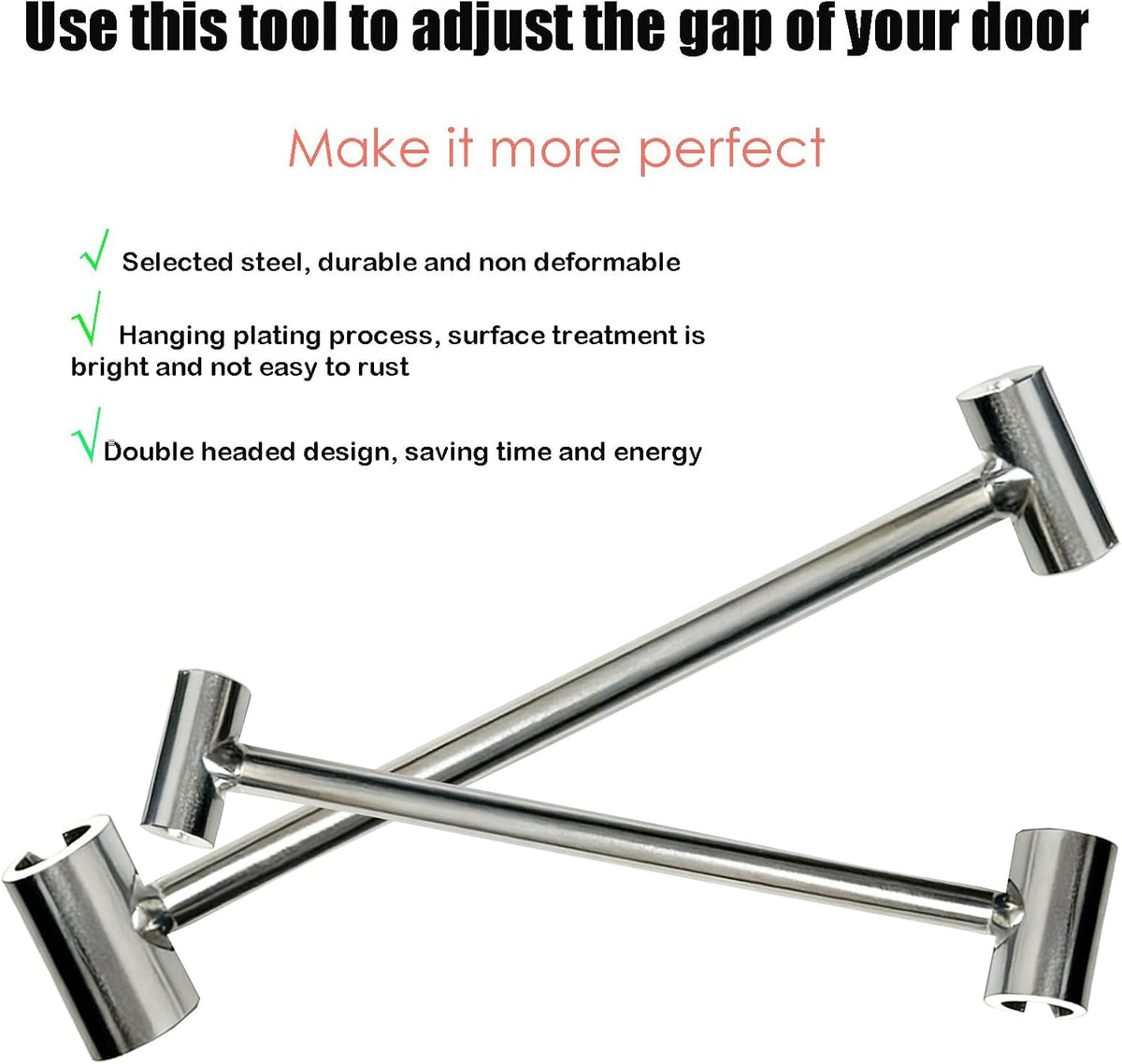 JQHUJNY Dørhængsel Justeringsnøgle US-FSDoor Hinge Tool