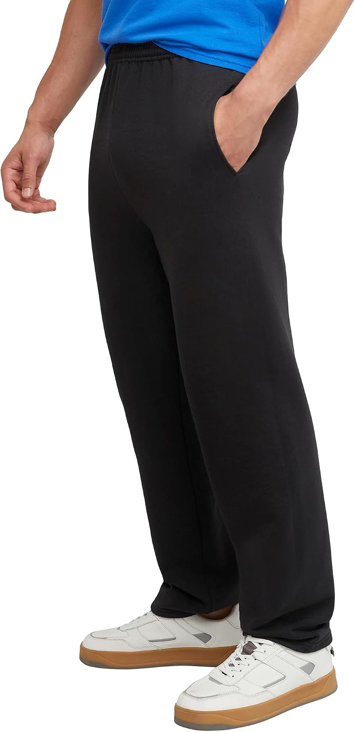 Hanes Herre Sweatpants EcoSmart Fleece Lounge A650