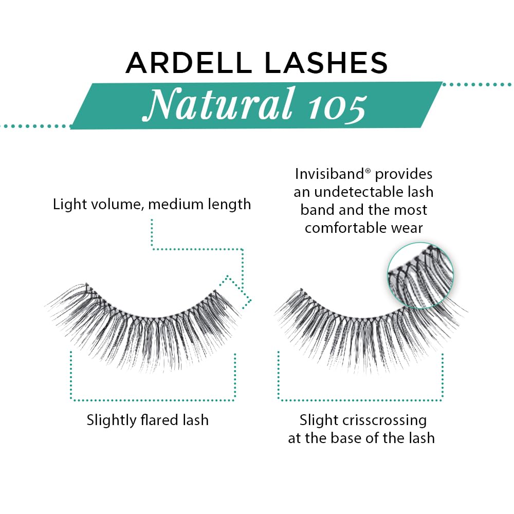 Ardell Natural 105 Falske Øjenvipper til Kvinder 68985