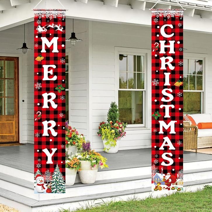 Merry Christmas Banner Juledekoration 182,9x30,5 cm