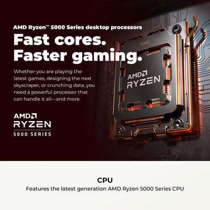 CyberpowerPC Gamer Master Gaming PC Ryzen 5 5500 RX 6500 XT
