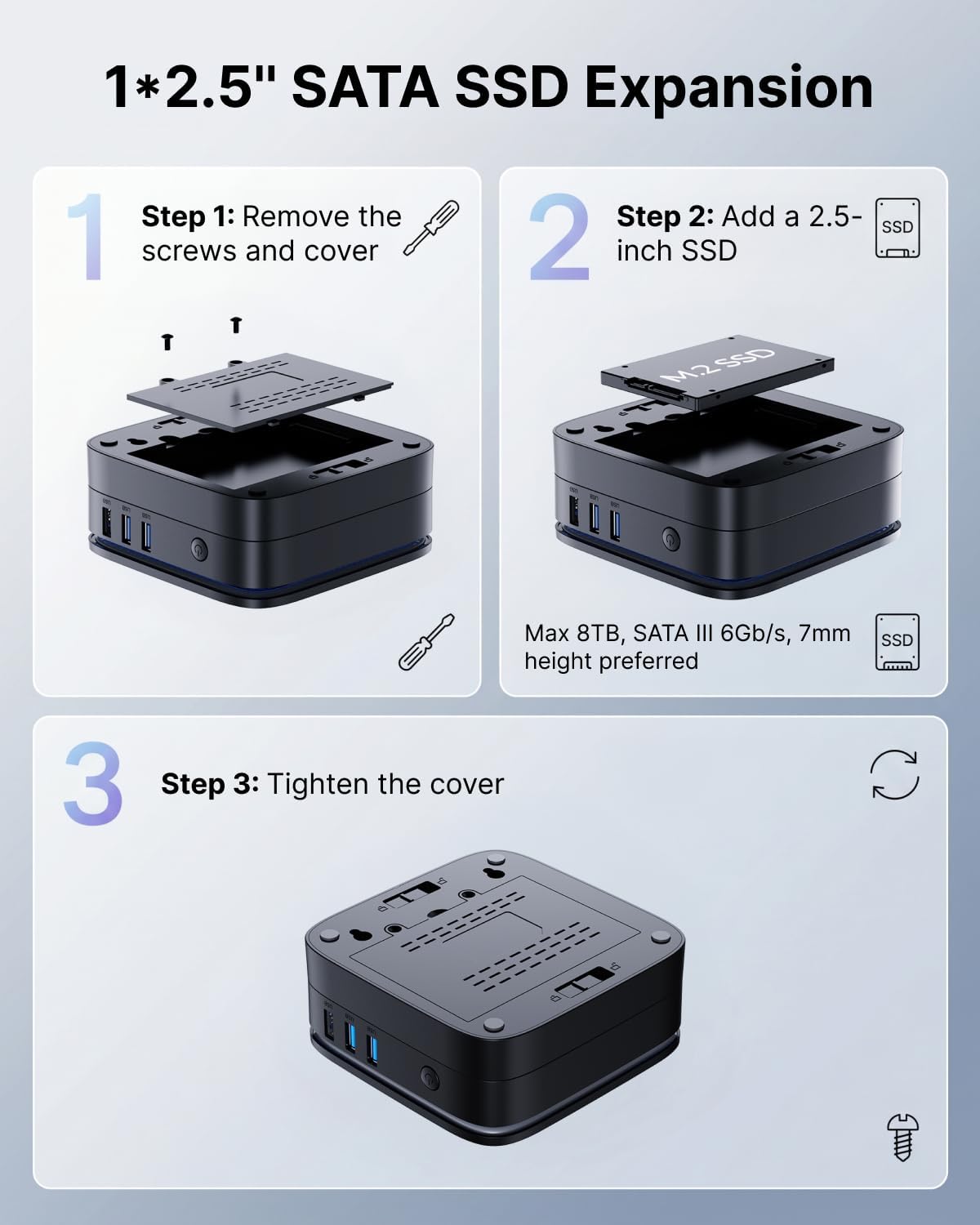 KAMRUI AK1PLUS Mini PC Intel Celeron N5095