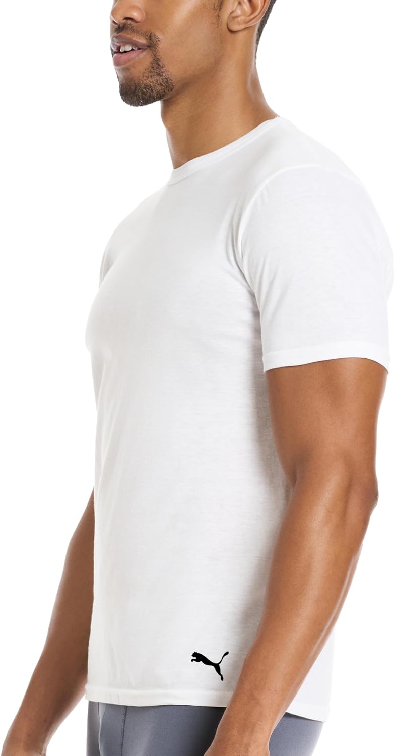 PUMA Herre T-shirt 4-Pak Crewneck Kortærmet PCOREM237688