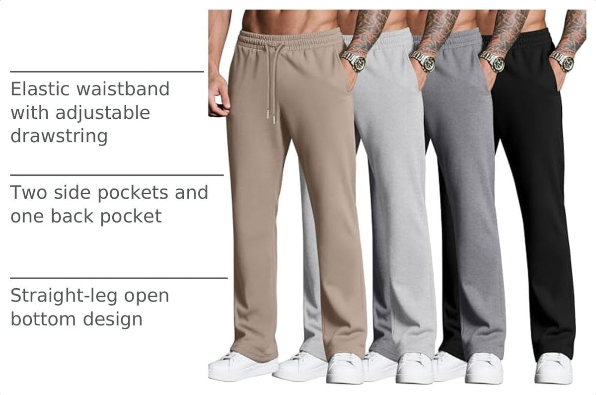 Neer Herre Sweatpants Baggy Letvægt 4-Pak DG-Neer-12674