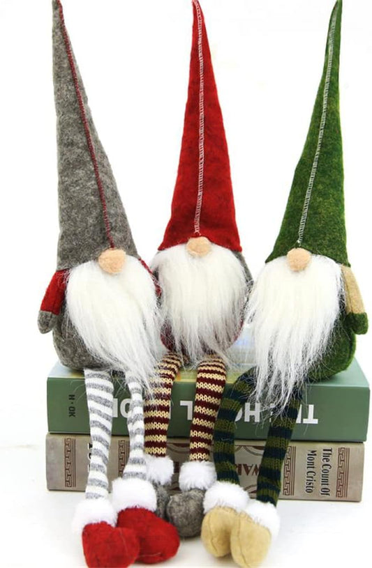 BWFY Julehisser Nisser med Lange Ben 3 Stk.