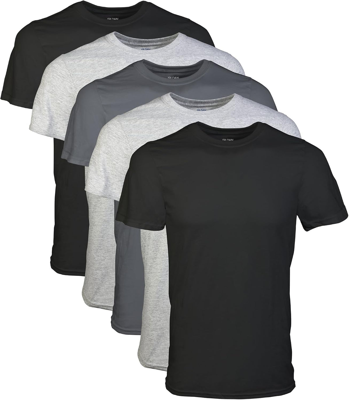 Gildan Herre T-Shirt Crew Neck Multipack G1100