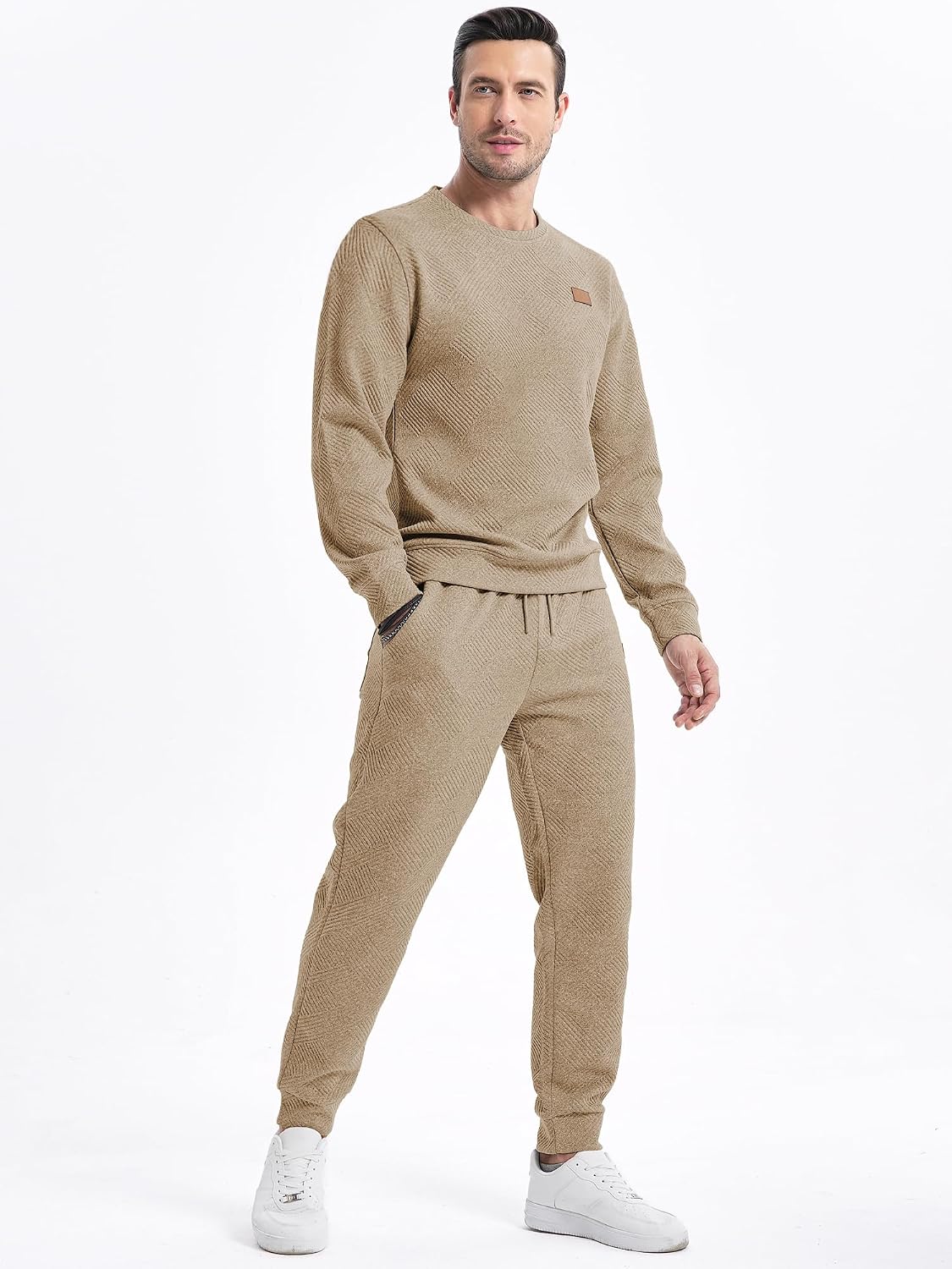 JMIERR Herre Træningssæt Crewneck Joggers 2-Delt