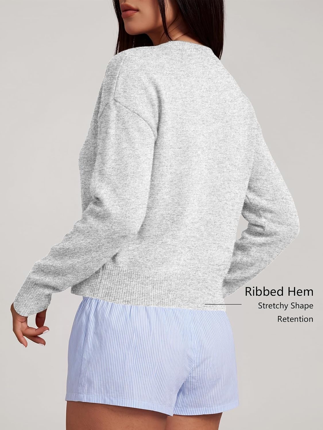 Trendy Queen Cropped Cardigan Trøje til Kvinder Trd688