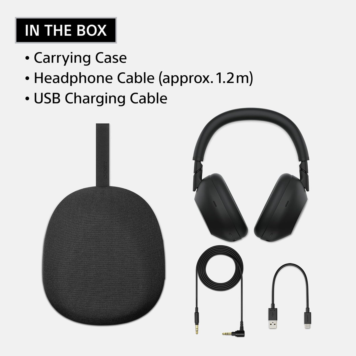 Sony WH-1000XM6 Trådløse Over-Ear Hovedtelefoner WH1000XM6B.UC