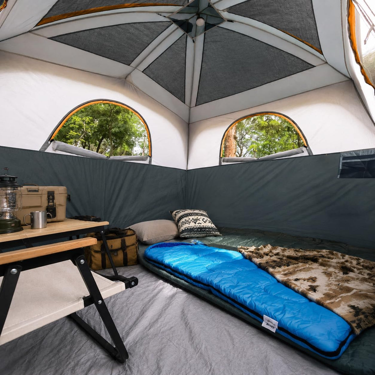 UNP Camping Telt 6 Personer UNP-100978-GY