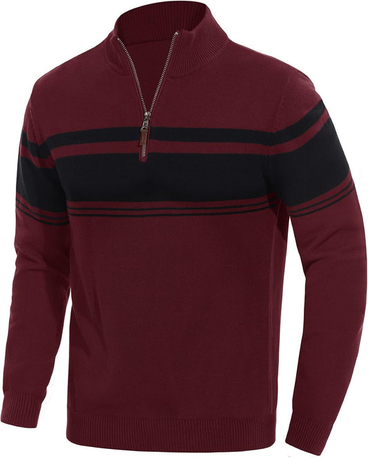 EKLENTSON Herre Striktrøje Quarter Zip EK-501