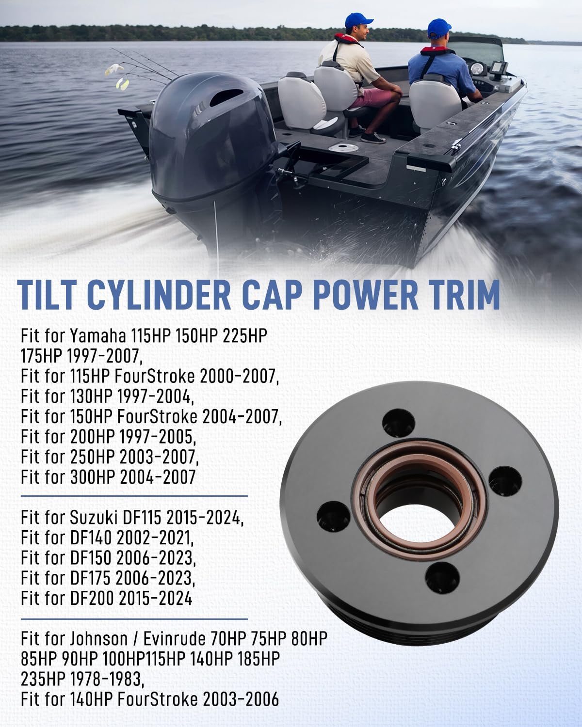 Quaneguzy Tilt Cylinder Dæksel til Yamaha 115-300HK
