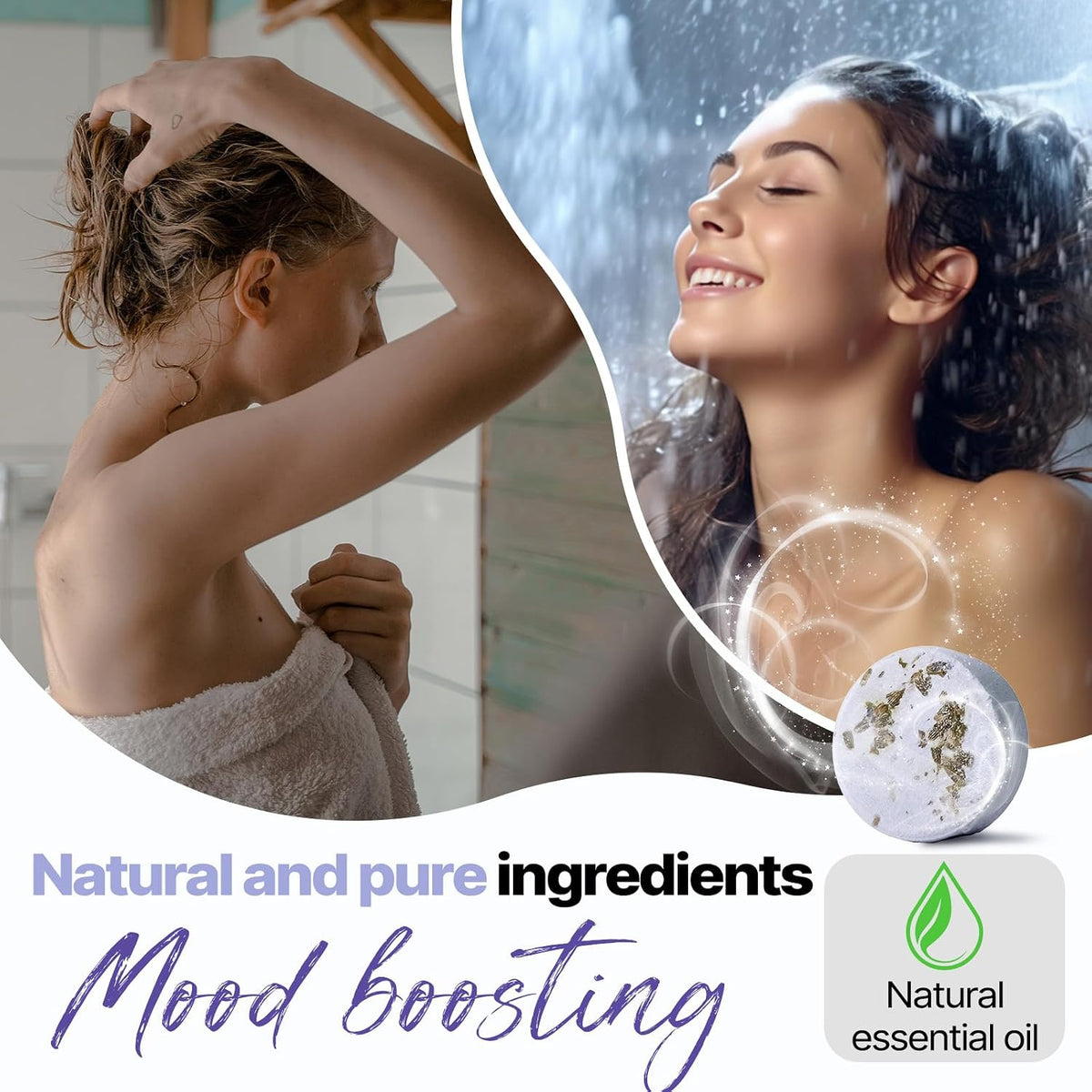 Aromaterapi Shower Steamers til Kvinder 8 Stk