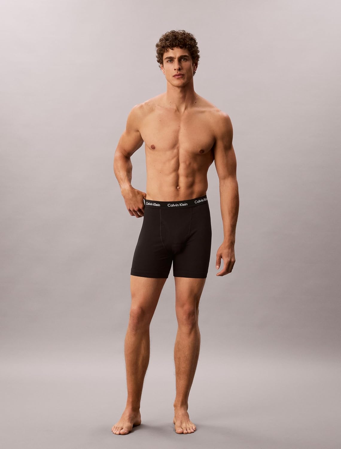 Calvin Klein Herre Boksershorts Cotton Stretch 3-Pak NB2616-001-M