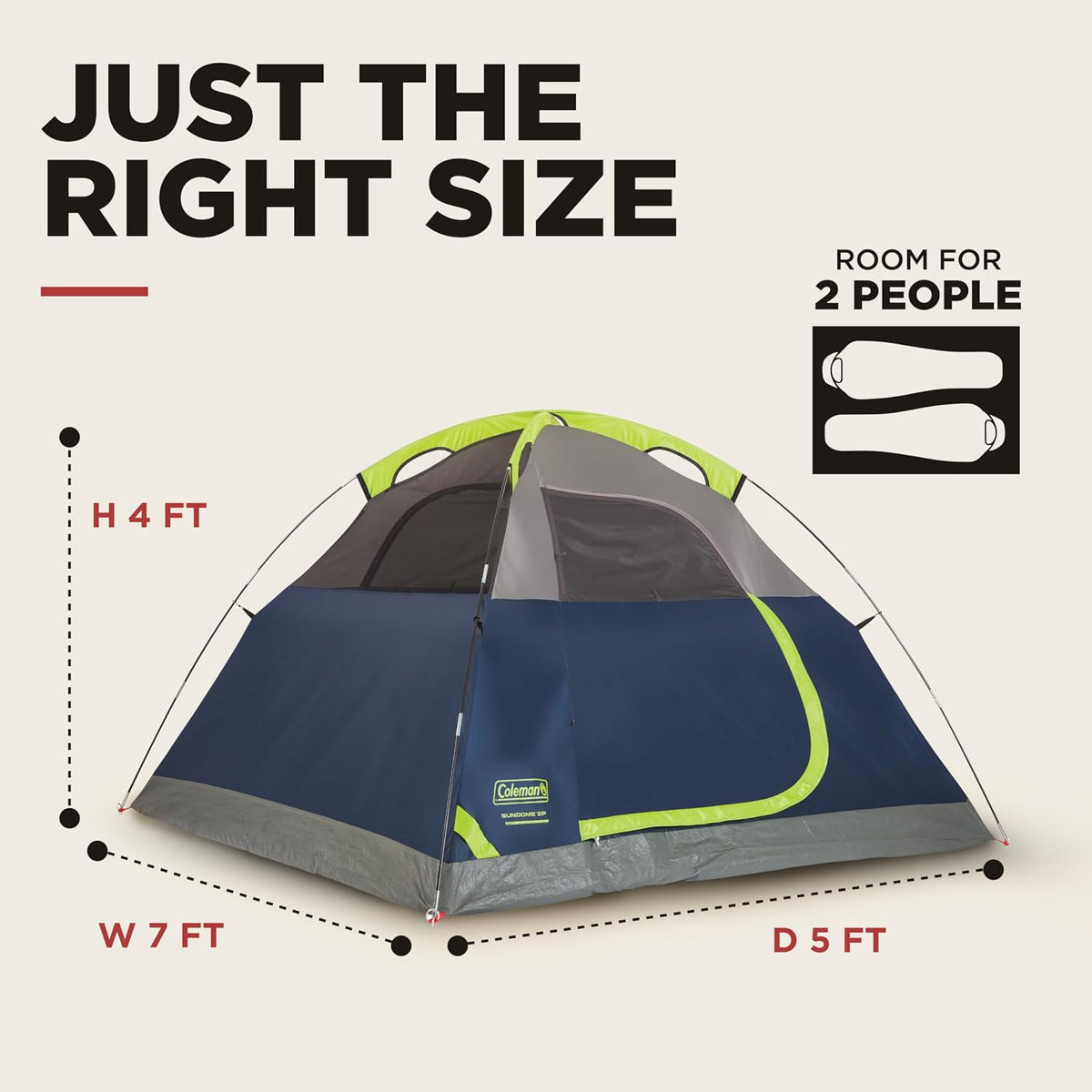 Coleman Sundome Camping Telt 2207023