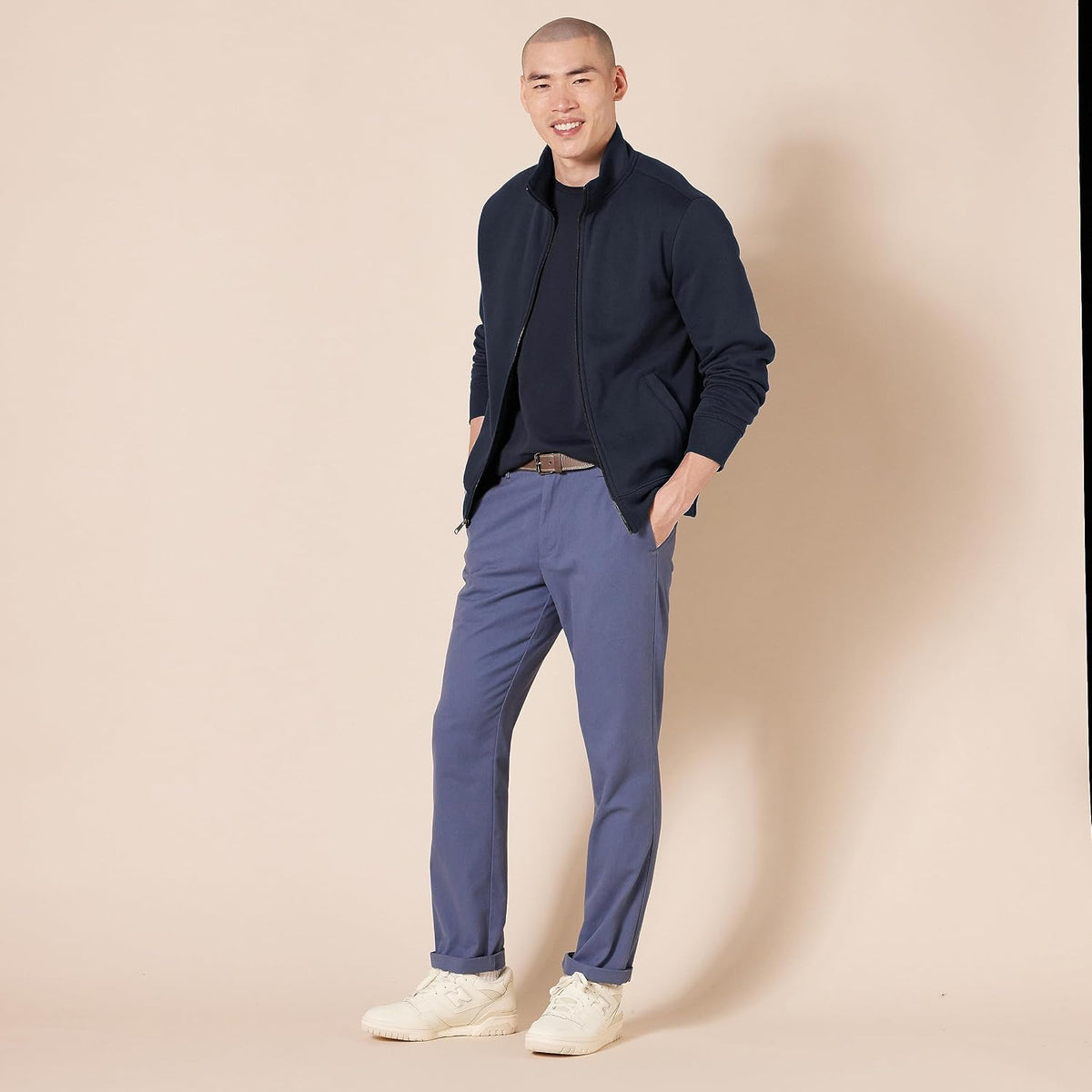 Amazon Essentials Herre Sweatshirt Full-Zip Fleece Mock Neck AE1897988
