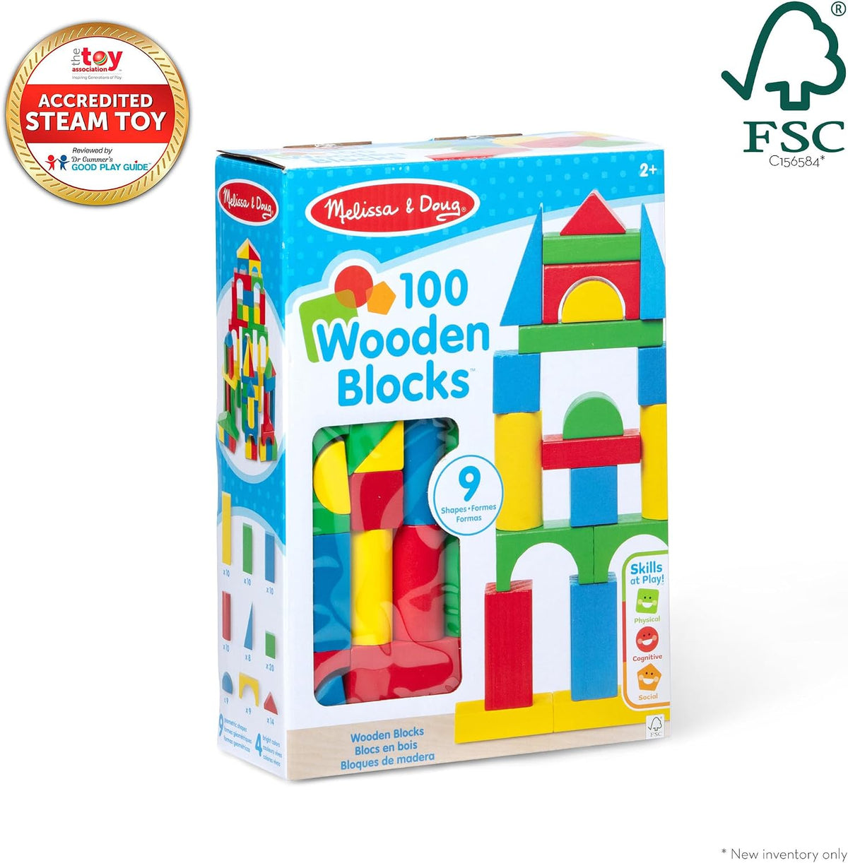 Melissa & Doug Træklodser Byggesæt 100 Dele MND481