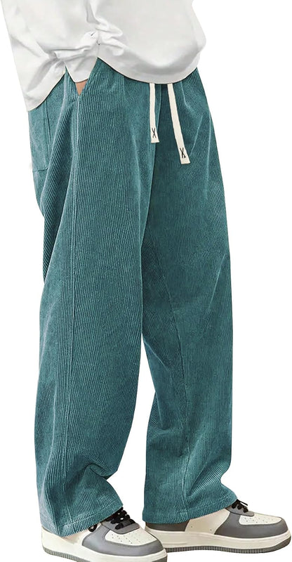 Hidkat Herre Fløjlsbukser Afslappede Sweatpants K1166