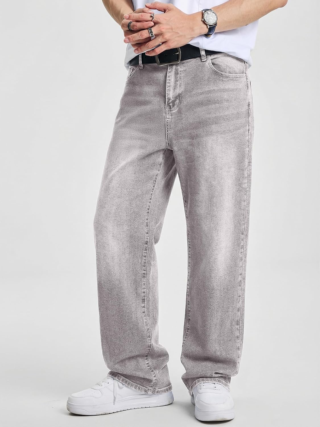 JMIERR Herre Jeans Baggy Wide Leg Y2K