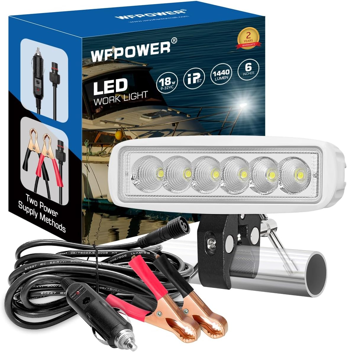 WFPOWER LED Bådprojektør 16 cm KF-1004550