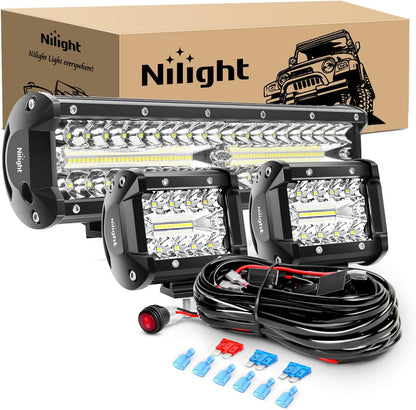 Nilight LED Light Bar Sæt 300W ZH414