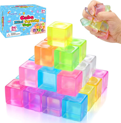 Mini Cube Squishy Fidget Legetøjssæt 30-Pakke FX-cube-30