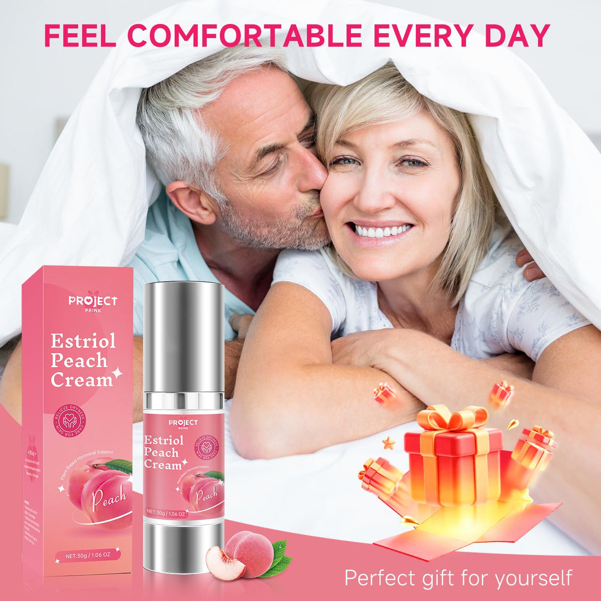 PROJECT PRINK Natural Peach Intimcreme til Kvinder 31ml
