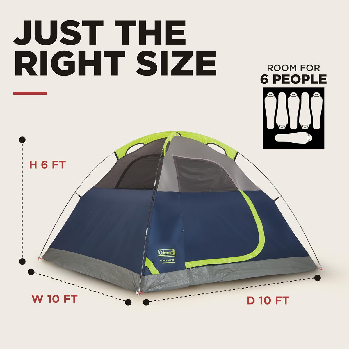 Coleman Sundome Camping Telt 2206947