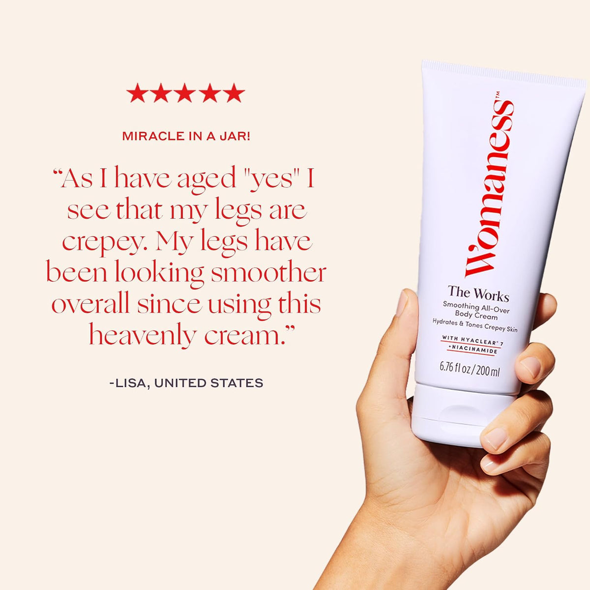 Womaness The Works All-Over Toning Kropscreme 200ml