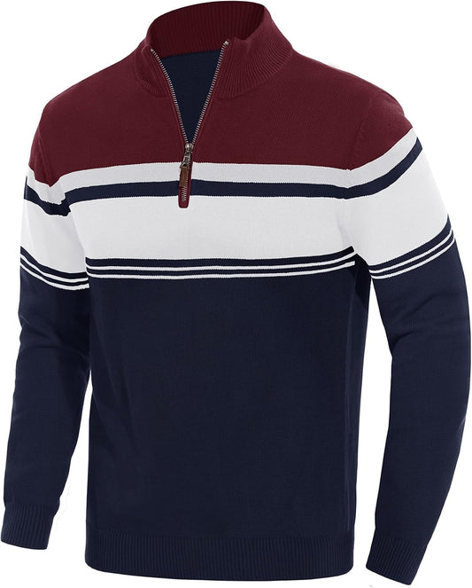 EKLENTSON Herre Striktrøje Quarter Zip EK-501
