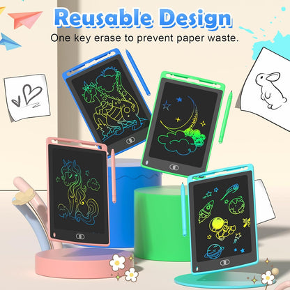 TQU LCD Skrivetablet Legetøjssæt 4 Dele 6GEY-1AEE-BGHT