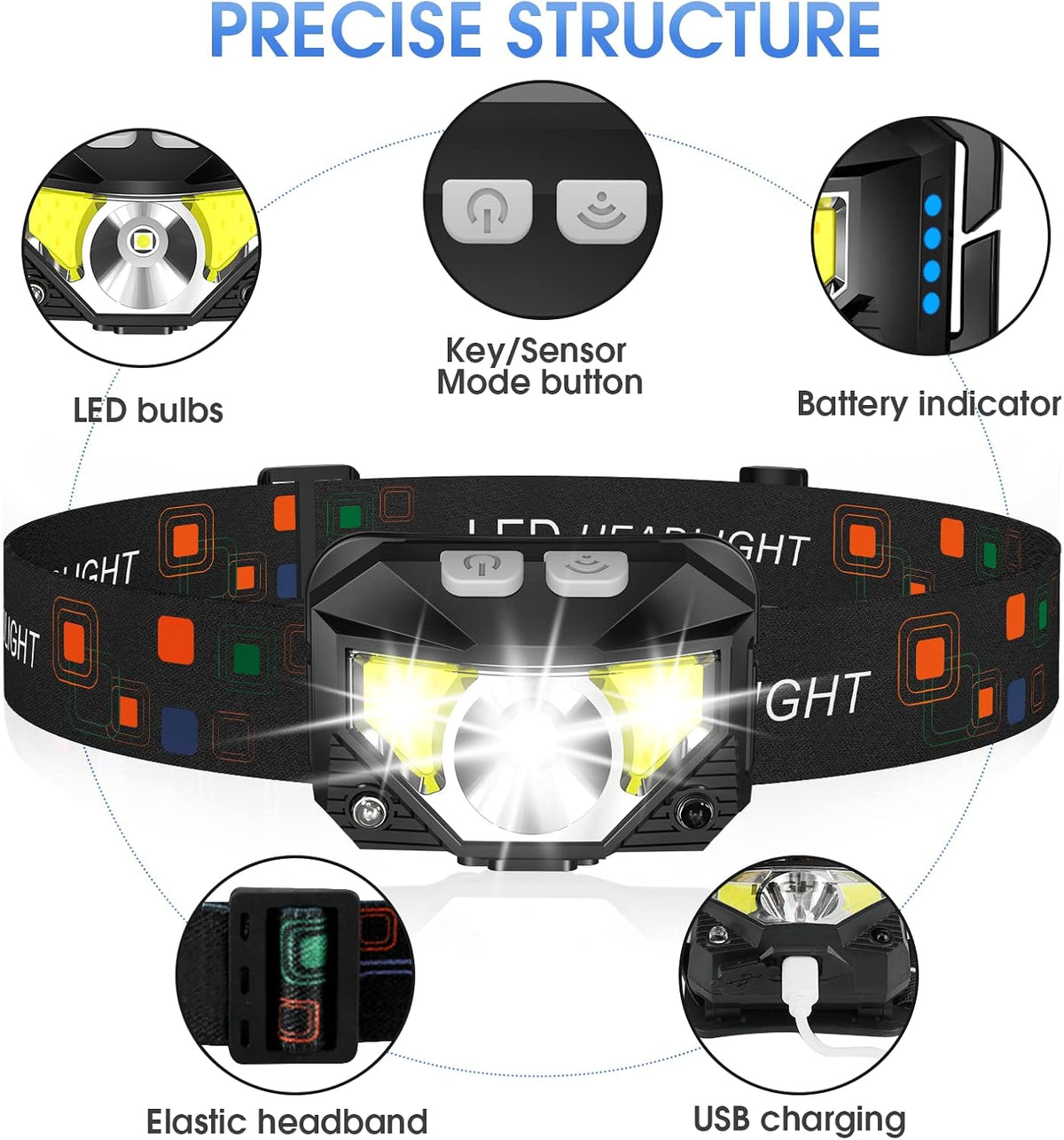 LHKNL LED Pandelampe Genopladelig TG-T069