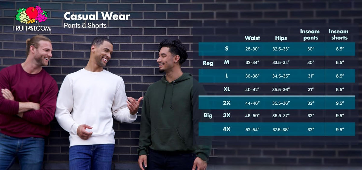 Fruit of the Loom Herre Sweatpants Eversoft A12000X