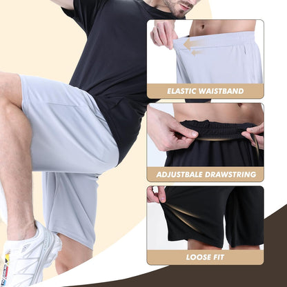 BOOJO Herre Træningsshorts Quick Dry Lommer 7-Pak